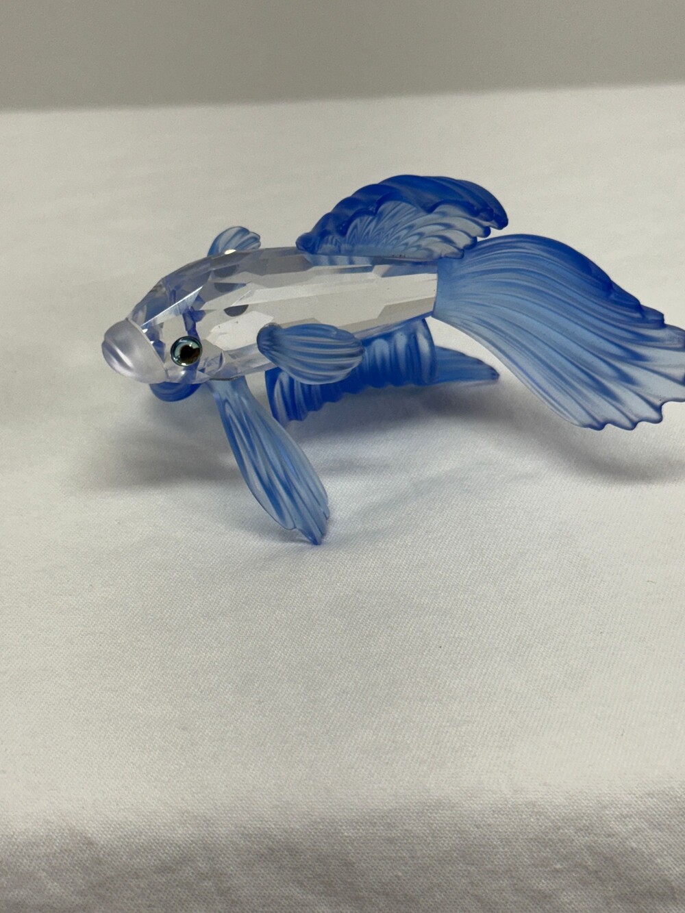 Swarovski Siamese Fighting Fish Blue Crystal Figurine 236718- RETIRED